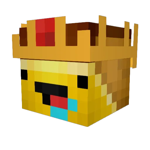 Kirbyyyyyyy Minecraft avatar head, 3D render