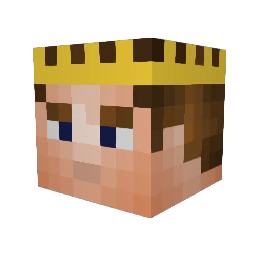 Kirch22 Minecraft avatar head, 3D render