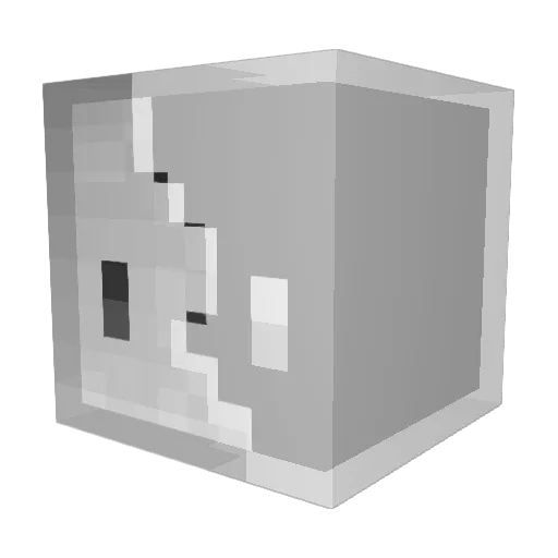 Kireek12 Minecraft avatar head, 3D render