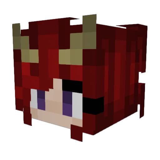 Kirell02 Minecraft avatar head, 3D render