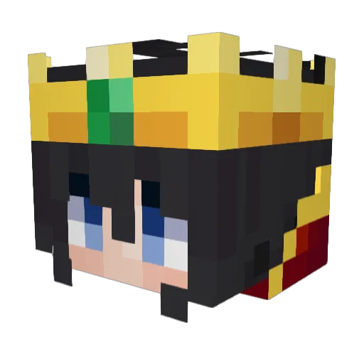 Kiri117 Minecraft avatar head, 3D render