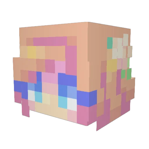 KiriHyper Minecraft avatar head, 3D render