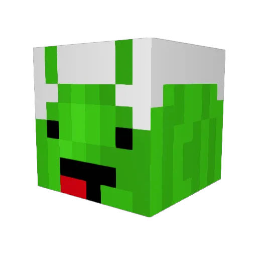 KiriKier Minecraft avatar head, 3D render