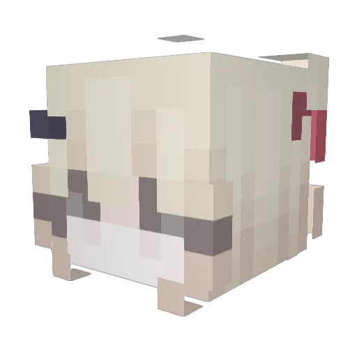 KiriSame_ero Minecraft avatar head, 3D render