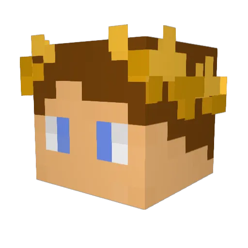 Kirie923 Minecraft avatar head, 3D render