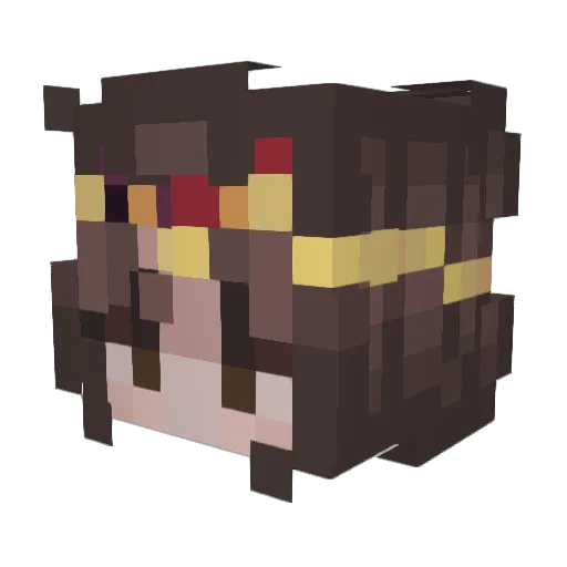 Kirie_Himuro Minecraft avatar head, 3D render
