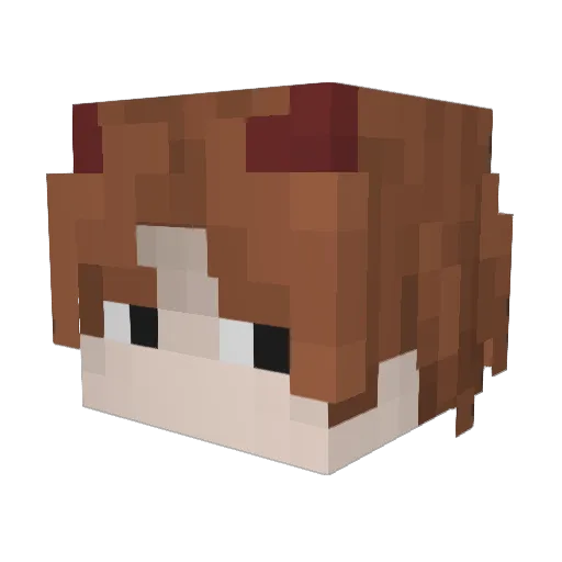 Kirieshka46 Minecraft avatar head, 3D render
