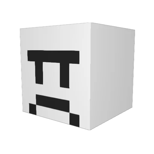 Kirikou_4 Minecraft avatar head, 3D render