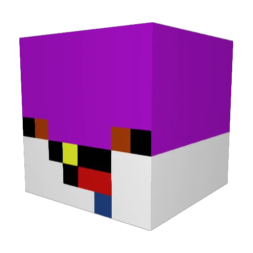 KirillKDB Minecraft avatar head, 3D render