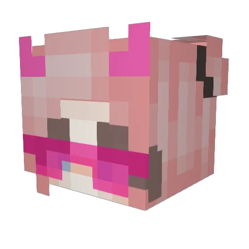 KirillSneg Minecraft avatar head, 3D render
