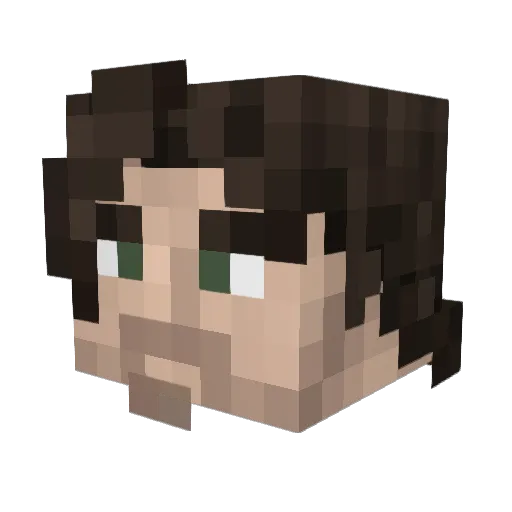 Kirillov11 Minecraft avatar head, 3D render