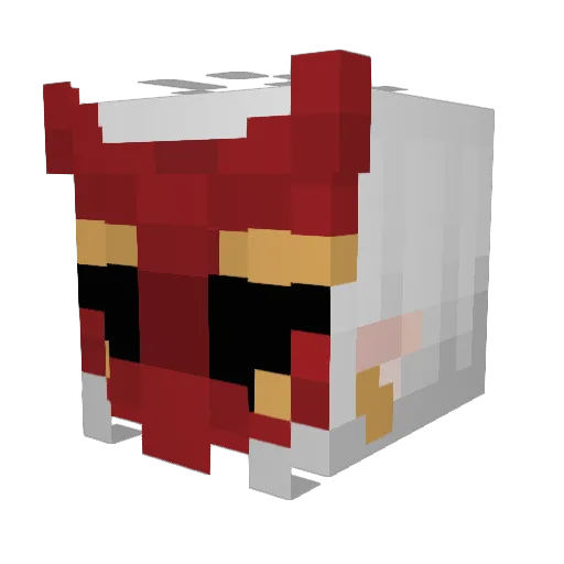 Kirillwolf Minecraft avatar head, 3D render
