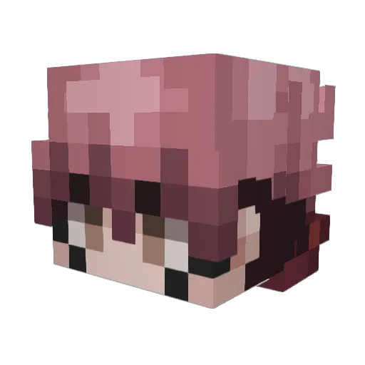 KirimNub Minecraft avatar head, 3D render