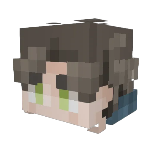 KirinBlaze Minecraft avatar head, 3D render