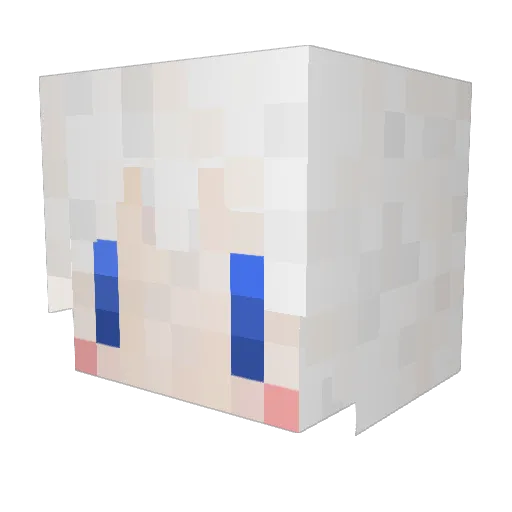 KirinKent Minecraft avatar head, 3D render