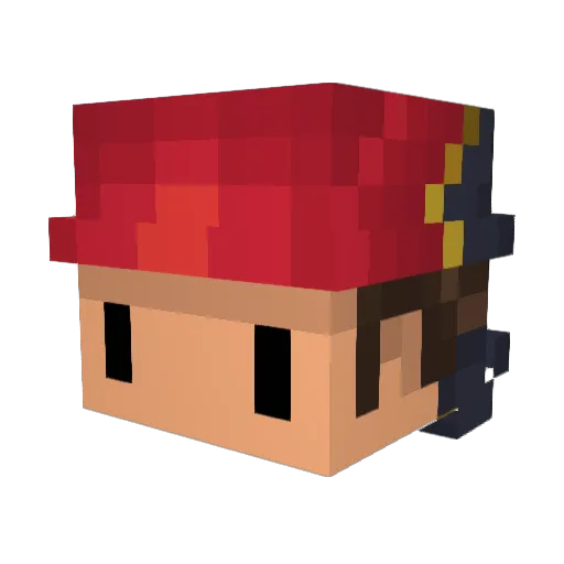 KirinZero Minecraft avatar head, 3D render