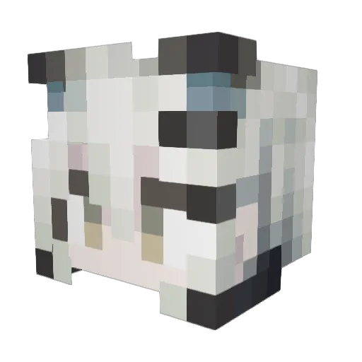 KirisameMarisaH Minecraft avatar head, 3D render