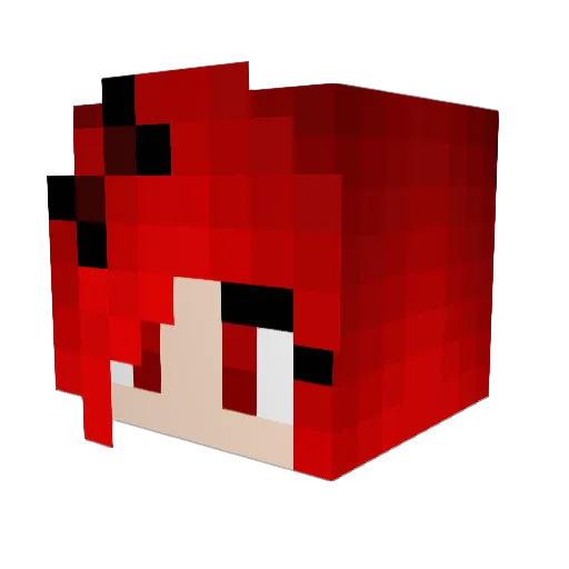 Kirishi99 Minecraft avatar head, 3D render