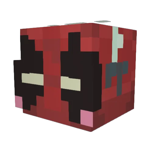 Kirisunshine130 Minecraft avatar head, 3D render