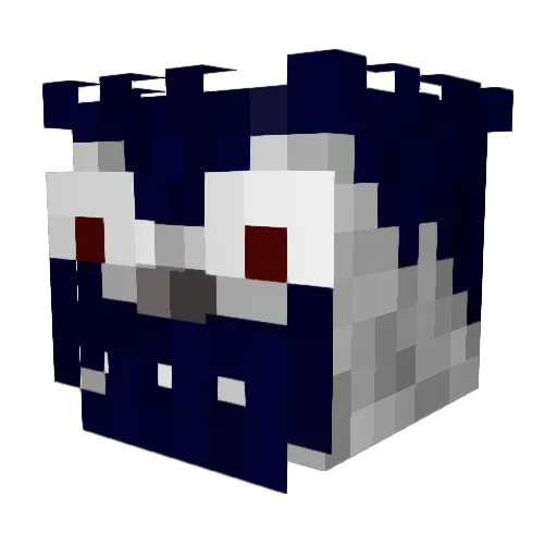Kirisuto_ Minecraft avatar head, 3D render