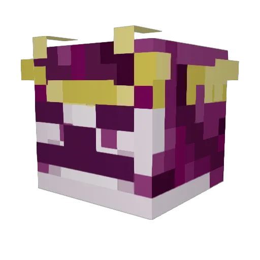 Kiritimatin Minecraft avatar head, 3D render