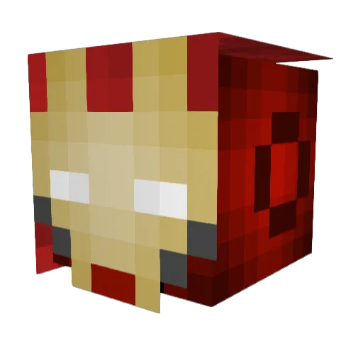 Kirito563 Minecraft avatar head, 3D render
