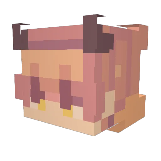 KiritoAimsTwitch Minecraft avatar head, 3D render