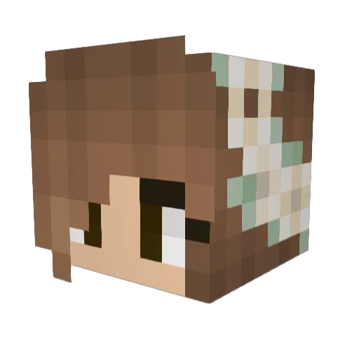 KiritoAsuna2014 Minecraft avatar head, 3D render