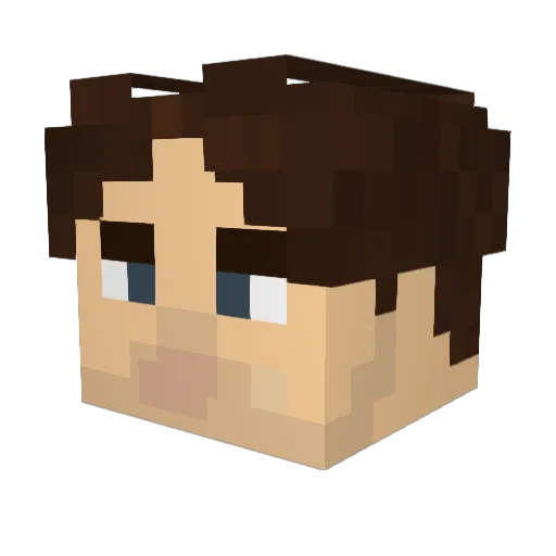 KiritoEdits Minecraft avatar head, 3D render