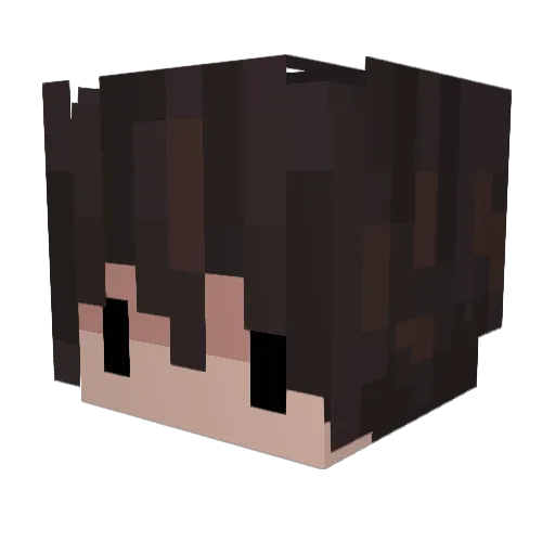 KiritoGM Minecraft avatar head, 3D render
