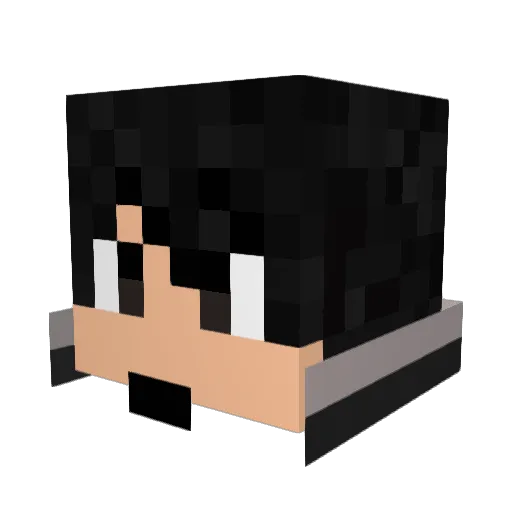 KiritoIsABae Minecraft avatar head, 3D render