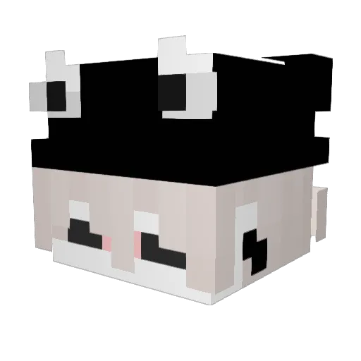 KiritoLove Minecraft avatar head, 3D render