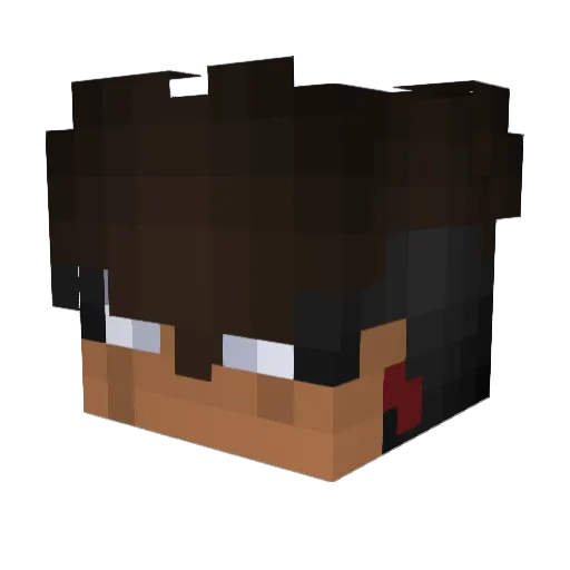 KiritoTheShadow Minecraft avatar head, 3D render