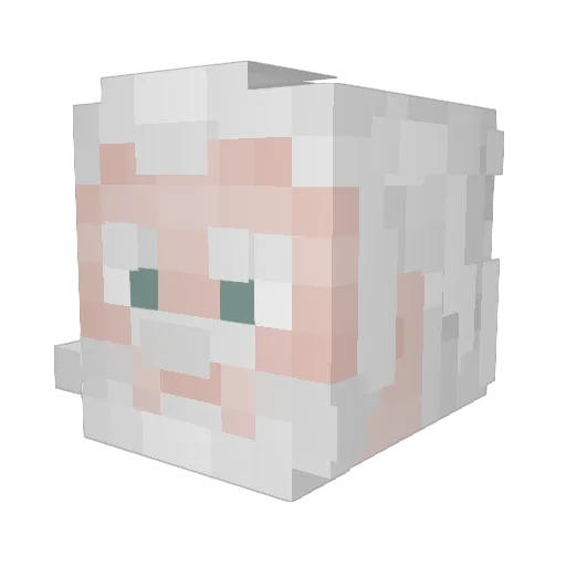 Kirito_0105 Minecraft avatar head, 3D render