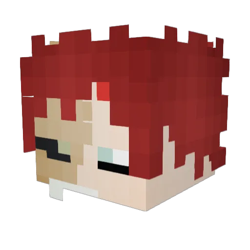 Kirito_Akatsuki Minecraft avatar head, 3D render
