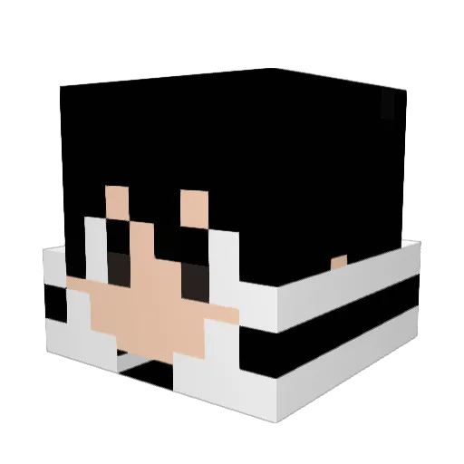 Kirito_Gamer_2 Minecraft avatar head, 3D render