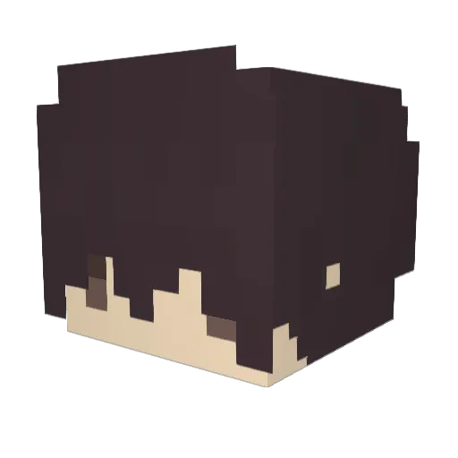 Kirito_Max Minecraft avatar head, 3D render