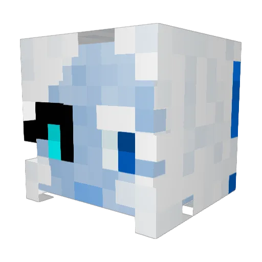 Kirito_lvl_74 Minecraft avatar head, 3D render