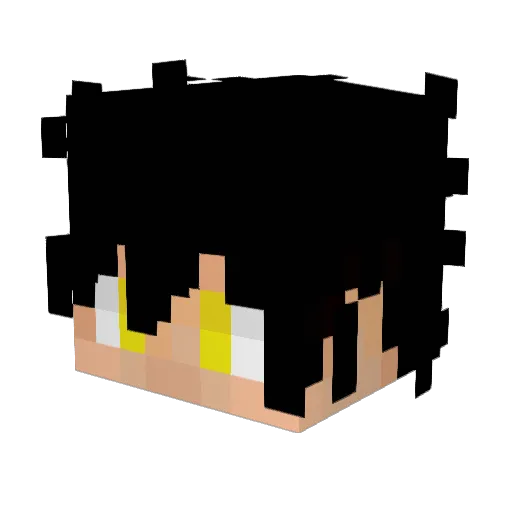 Kiritowowq Minecraft avatar head, 3D render