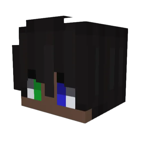 Kiritsu_ Minecraft avatar head, 3D render