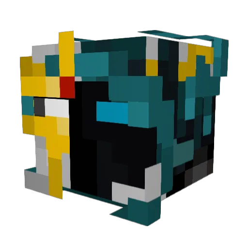 Kirixxx Minecraft avatar head, 3D render