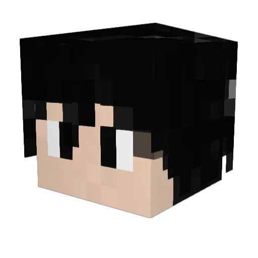Kirizetsu Minecraft avatar head, 3D render