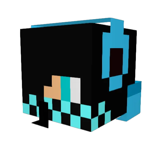 Kirkande Minecraft avatar head, 3D render