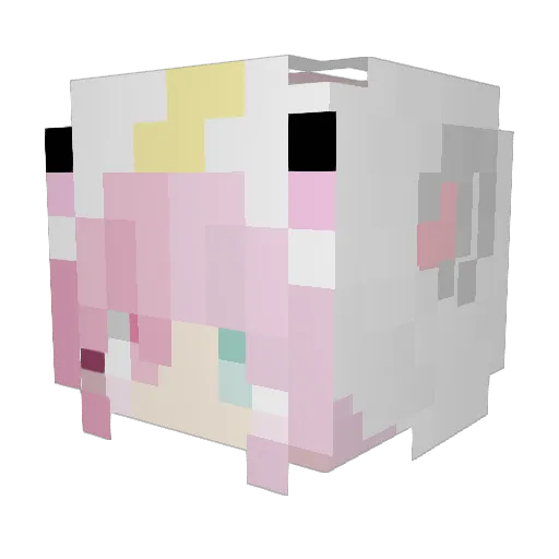 Kirkis_ Minecraft avatar head, 3D render