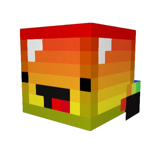 Kirky1417 Minecraft avatar head, 3D render
