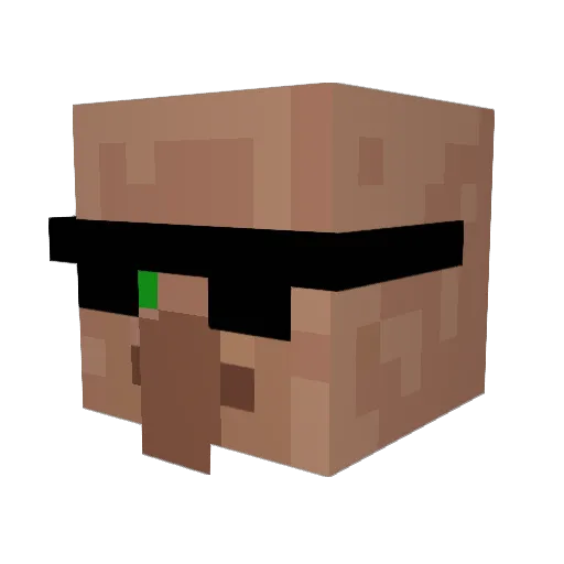 Kirkyshaa Minecraft avatar head, 3D render