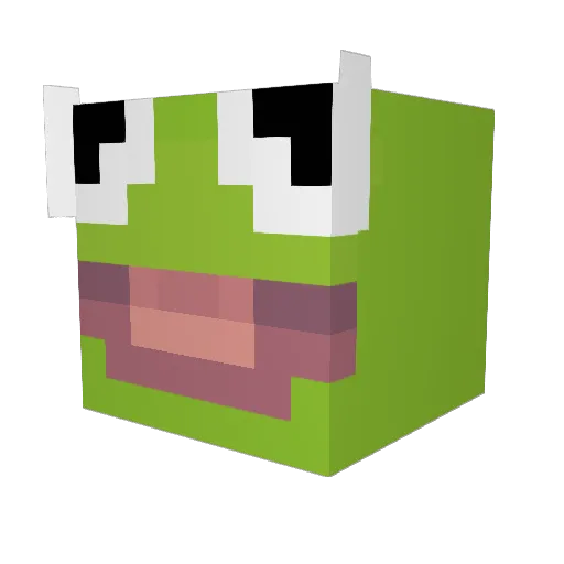 KirmetTheForg Minecraft avatar head, 3D render
