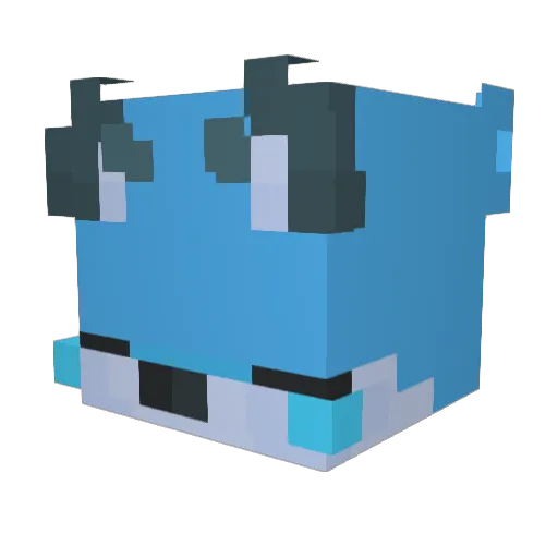 KiroAmari Minecraft avatar head, 3D render