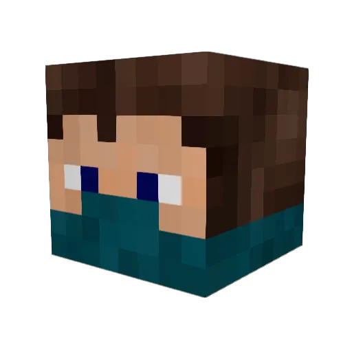 KiroBailey Minecraft avatar head, 3D render