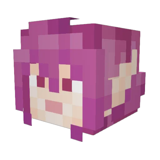 KiroCraft708 Minecraft avatar head, 3D render